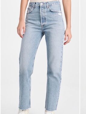 Agolde 90’s Pinch Straight Leg Jeans in Ruminate Wash